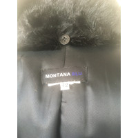 Claude Montana Jacke/Mantel aus Wolle in Schwarz