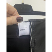 Chanel Shorts aus Leder in Schwarz
