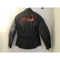 Harley Davidson Giacca/Cappotto in Pelle in Nero