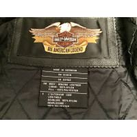 Harley Davidson Veste/Manteau en Cuir en Noir