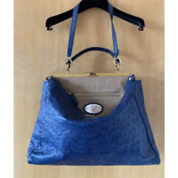 Fendi Peekaboo Bag Large Leer in Blauw