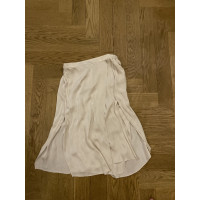 Repeat Cashmere Skirt Silk in Beige