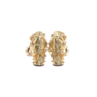 Dolce & Gabbana Pumps/Peeptoes aus Leder in Gold