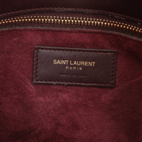 Yves Saint Laurent Schoudertas Leer in Bordeaux