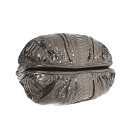 Zagliani Handtasche aus Leder in Grau