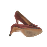 Bally Pumps/Peeptoes en Cuir en Bordeaux