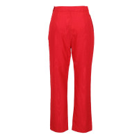 Isa Arfen Paire de Pantalon en Coton en Rouge