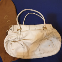 Gucci Shopper Leer in Crème