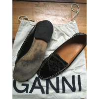 Ganni Slippers/Ballerinas Patent leather in Black