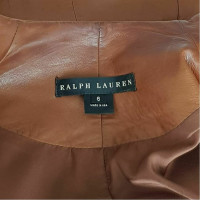 Ralph Lauren Jas/Mantel Leer in Bruin