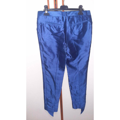 John Richmond Paire de Pantalon en Soie en Bleu