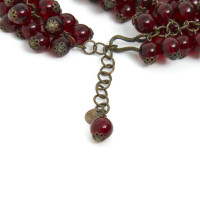 Gripoix Paris Necklace Glass in Bordeaux