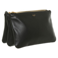 Céline Trio Bag aus Leder in Schwarz