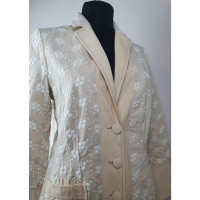 Blumarine Jacket/Coat Cotton in Beige