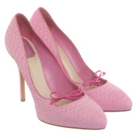 Christian Dior Pumps/Peeptoes Leer in Roze