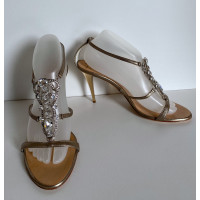 Giuseppe Zanotti Pumps/Peeptoes Leather in Gold