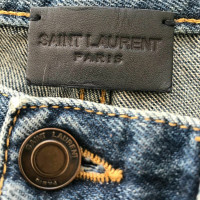Saint Laurent Pantaloncini in Cotone in Blu