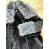 Escada Jacket/Coat Fur in Grey