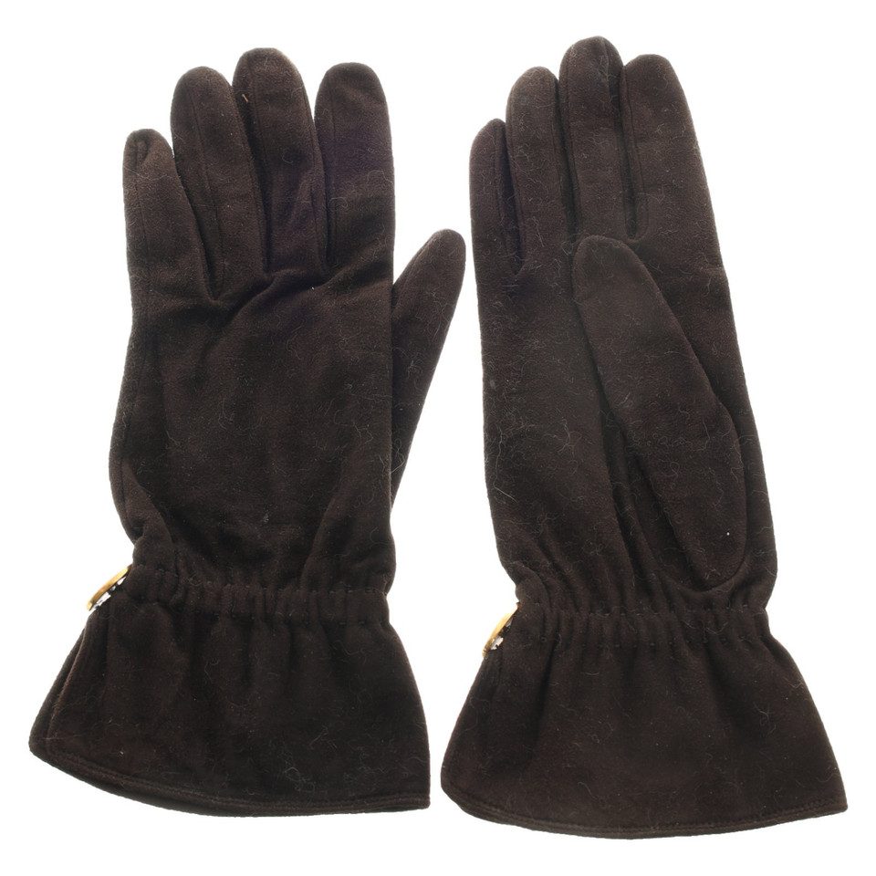Chanel Gloves Leather in Brown