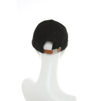 Lacoste Chapeau/Casquette en Coton en Noir