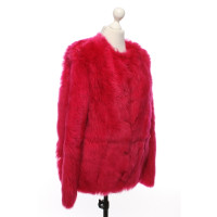 Escada Jacke/Mantel aus Pelz in Rosa / Pink