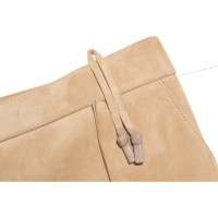 Acne Trousers Suede in Beige