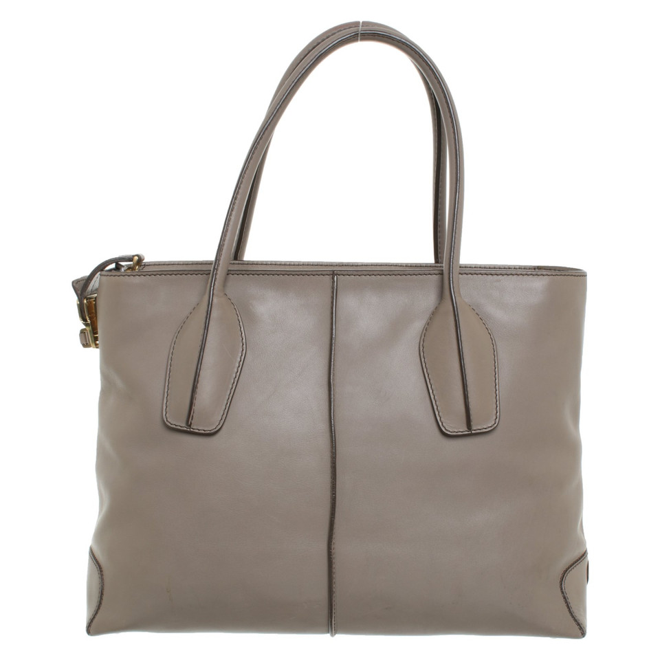 Tod's Handbag Leather in Taupe