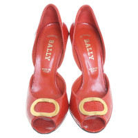 Bally Peeptoes in Rot