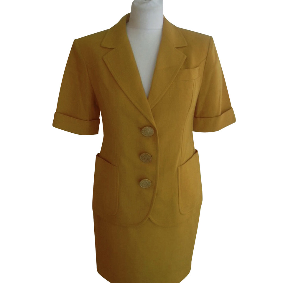 Christian Lacroix Costume en Viscose en Jaune