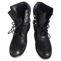 Karl Lagerfeld Lagerfeld - Bottes motardes en cuir / NOUVEAU