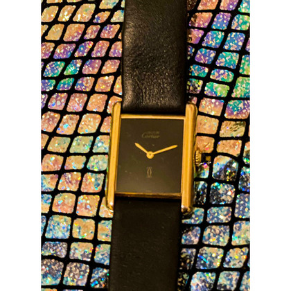 Cartier Horloge Staal in Zwart