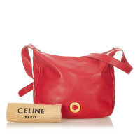 Céline Borsa a tracolla in Pelle in Rosso