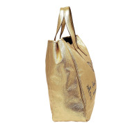 Yves Saint Laurent Tote bag in Pelle in Oro