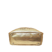 Yves Saint Laurent Tote Bag aus Leder in Gold