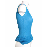 Issey Miyake Top Cotton in Blue