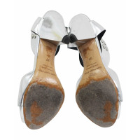 Isabel Marant Etoile Sandalen aus Leder in Silbern