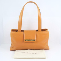 Bulgari Handbag Leather in Orange