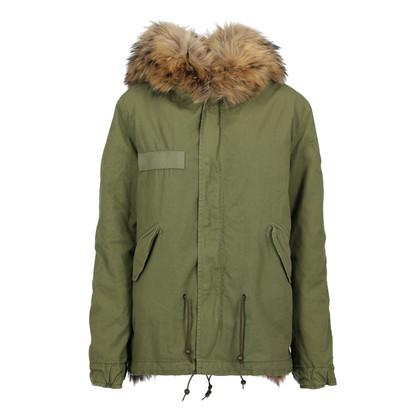 Mr&Mrs Italy Veste/Manteau en Cuir en Vert