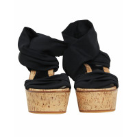 Gianvito Rossi Wedges Leather in Black
