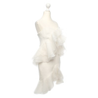 Marchesa Kleid aus Seide in Weiß