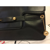 Red (V) Shoulder bag Leather in Black