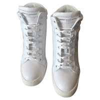 John Galliano Sneaker in Pelle in Bianco