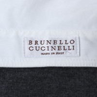 Brunello Cucinelli Gebreide top in grijs