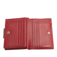 Burberry Täschchen/Portemonnaie aus Leder in Rot