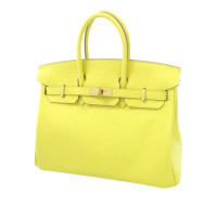 Hermès Birkin Bag 25 aus Leder in Gelb