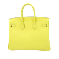 Hermès Birkin Bag 25 aus Leder in Gelb