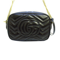 Gucci Marmont Camera Bag Leather in Black