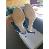 Jimmy Choo Sandalen aus Leder in Blau