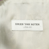 Dries Van Noten jupe en soie avec motif