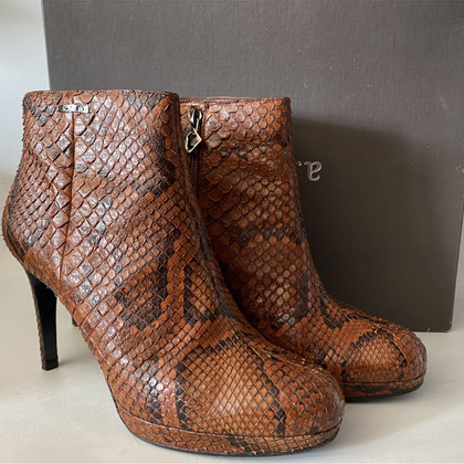 A. Testoni Ankle boots Leather in Brown